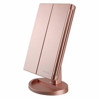 Deweisn Tri-Fold Lighted Vanity Mirror