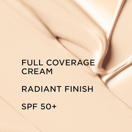 Full coverage cream with radiant finish and SPF 50+.