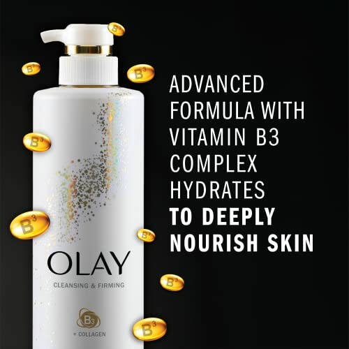 Olay cleansing and firming product with Vitamin B3 complex