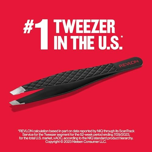 Revlon tweezers advertisement claiming #1 in the U.S.